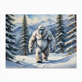 A Glimpse of the Unknown Bigfoot Canvas Print