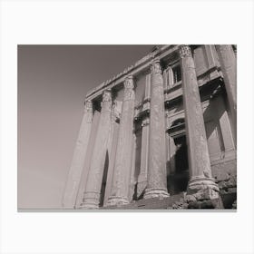 Antonino (tempio di Antonino e Faustina). From Roma Narrative series by Michael Banifatov. Canvas Print