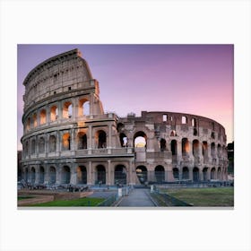 Sunset In Rome Canvas Print