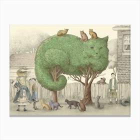 The Cat Tree Canvas Print