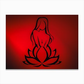 Lotus Girl 2 Canvas Print