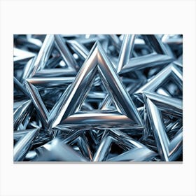 Abstract Image Of Triangles Canvas Print