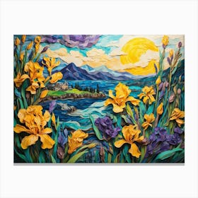 Iris Painting ala Vincent Canvas Print