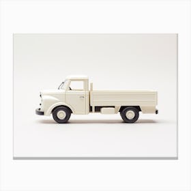 Toy Car White Truck Canvas Print