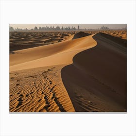 Dubai Sand Dunes 1 Canvas Print