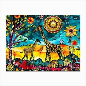 Serengeti Giraffe 2 - Outback Wilderness Canvas Print