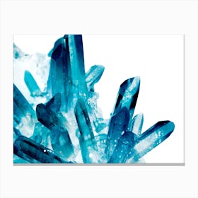 Magic Blue Crystals Canvas Print