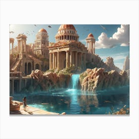 Egyptian City Canvas Print