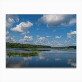 Lake With Clouds Canvas Print