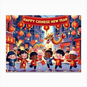 Happy Chinese New Year Canvas Print