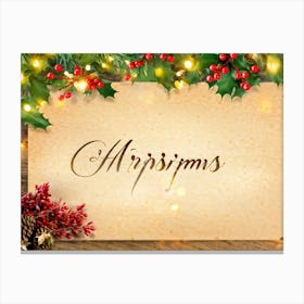 Christmas Card 7 Canvas Print