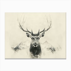 Deer Head Canvas Print Canvas Print