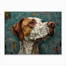 English Pointer Fine Art Portrait 1 Canvas Print