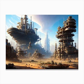 Futuristic City 14 Canvas Print