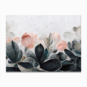 Flowers And Concrete No 1 Canvas Print