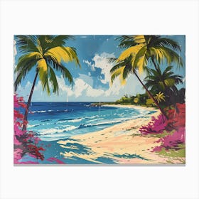 Tropical Beach 1 Canvas Print