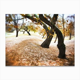 Surreal Autumnal Woodland Canvas Print