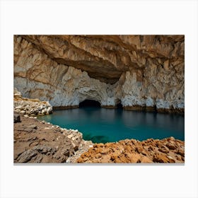 Caves Of Crete Canvas Print