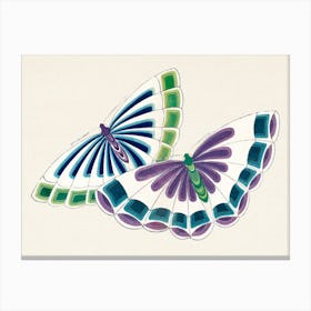 Japanese Butterfly, Kamisaka Sekka (2) 1 Canvas Print
