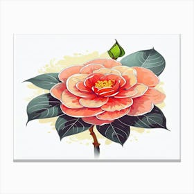 Camellia Flower 1 Canvas Print