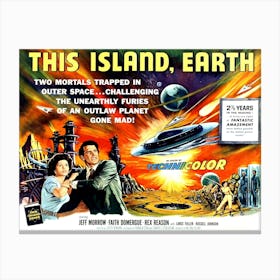 Scifi Movie Poster, This Island, Earth Canvas Print