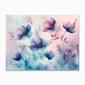 Flowers Wallpaper 13 Canvas Print