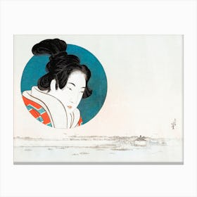 Japanese Woman (1760 1849), Katsushika Hokusai 1 Canvas Print