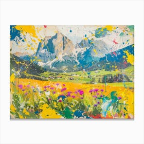 Dolomite Landscape Canvas Print