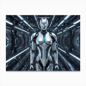 Robot Woman Canvas Print