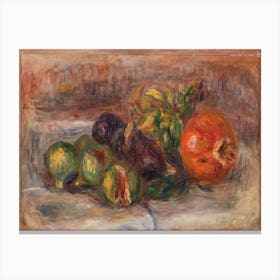 Pomegranate And Figs, Pierre Auguste Renoir Canvas Print