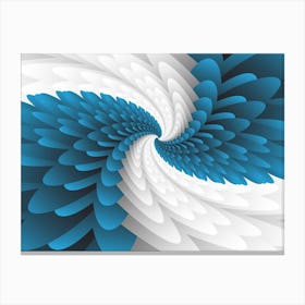 Blue Majestic Wings Canvas Print