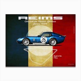 Reims Shelby Daytona Coupe Landscape Canvas Print