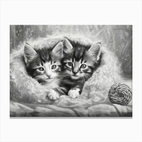 Cosy Kittens 3 Canvas Print