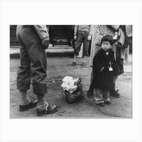 Los Angeles, California, The Evacuation Of Japanese Americans From West Coast Areas Under U S, Army War 1 Canvas Print