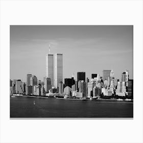 New York City Skyline World Trade Center Twin Towers Canvas Print