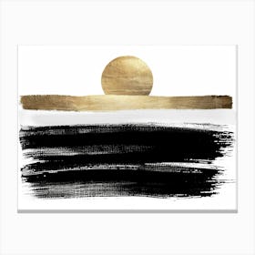 Black And Gold 73 Canvas Print