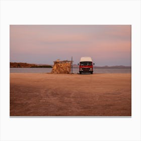 The Campervan Life, Sunset In Mexico Canvas Print
