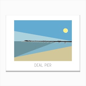 Deal Pier Kent Seaside Canvas Print