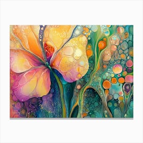 Flutterby Butterflower Canvas Print