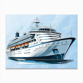 Cruise Ship Canvas Print