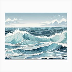 Ocean Waves 4 Canvas Print