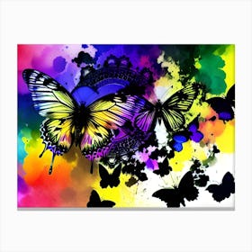 Colorful Butterflies 8 Canvas Print