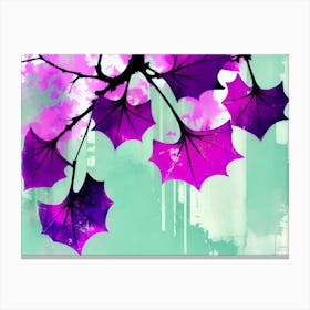 Purple Leaves 2 Canvas Print