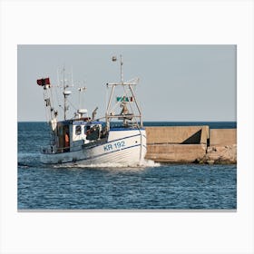Swedish fishing boat 21013 Canvas Print