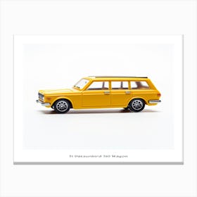 Toy Car 71 Datsun Bluebird 510 Wagon Yellow Poster Canvas Print