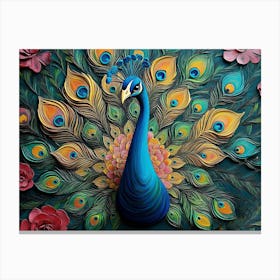 Peacock 58 Canvas Print