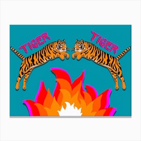 Tiger Tiger Burning Bright Canvas Print