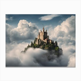 Castle In The Clouds Canvas Print