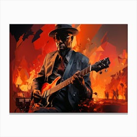 Man Playing A Guitar 1 Canvas Print