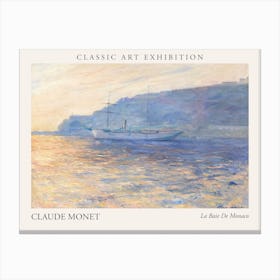 La Baie De Monaco, Claude Monet Poster Canvas Print